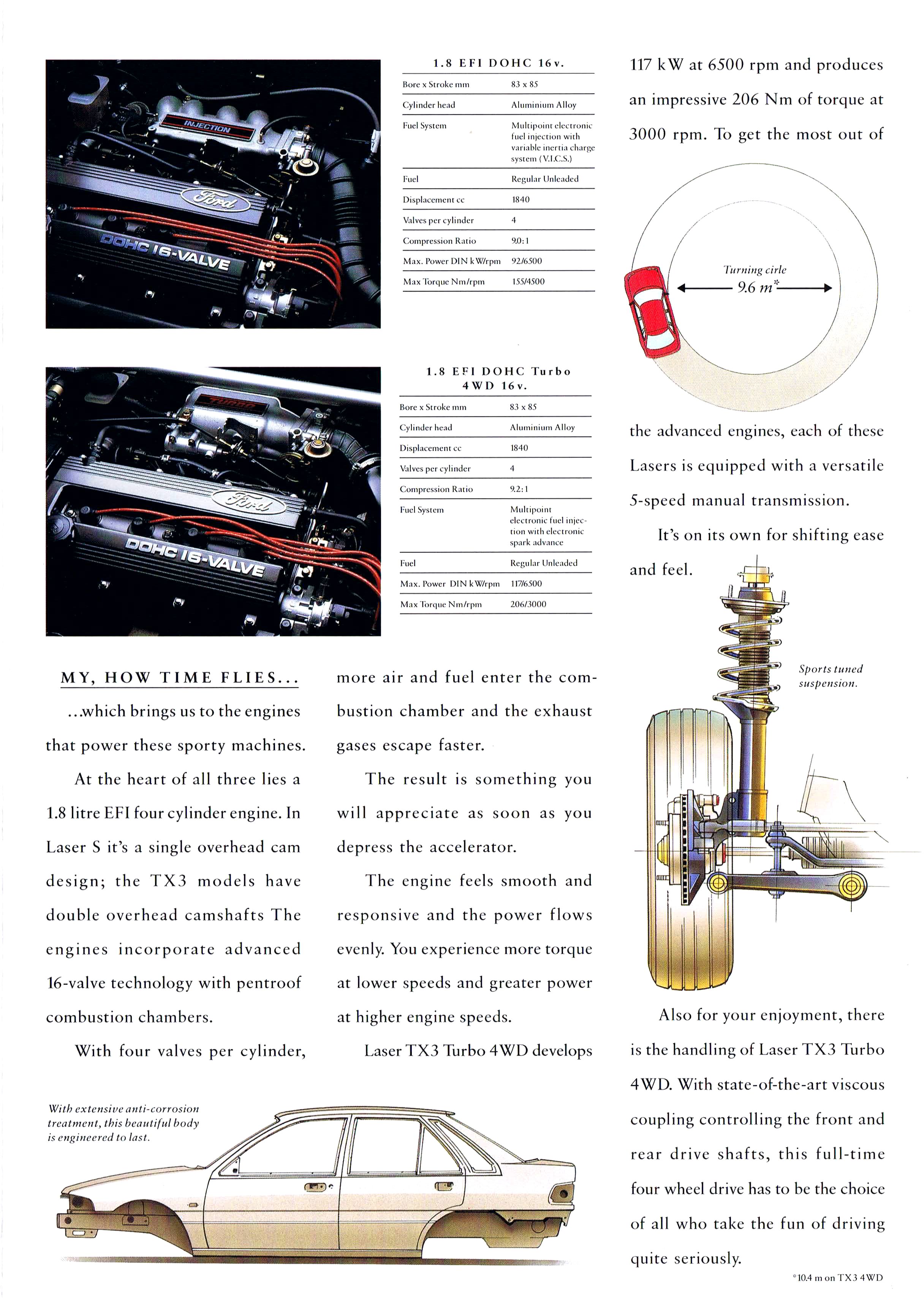 1992 Ford Laser brochure